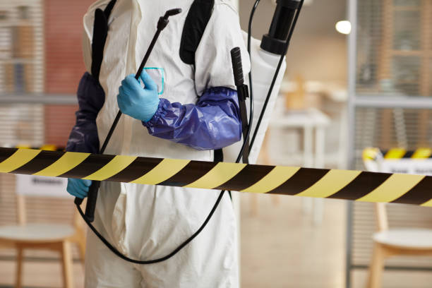 Professional Biohazard technician working in Columbus, WI